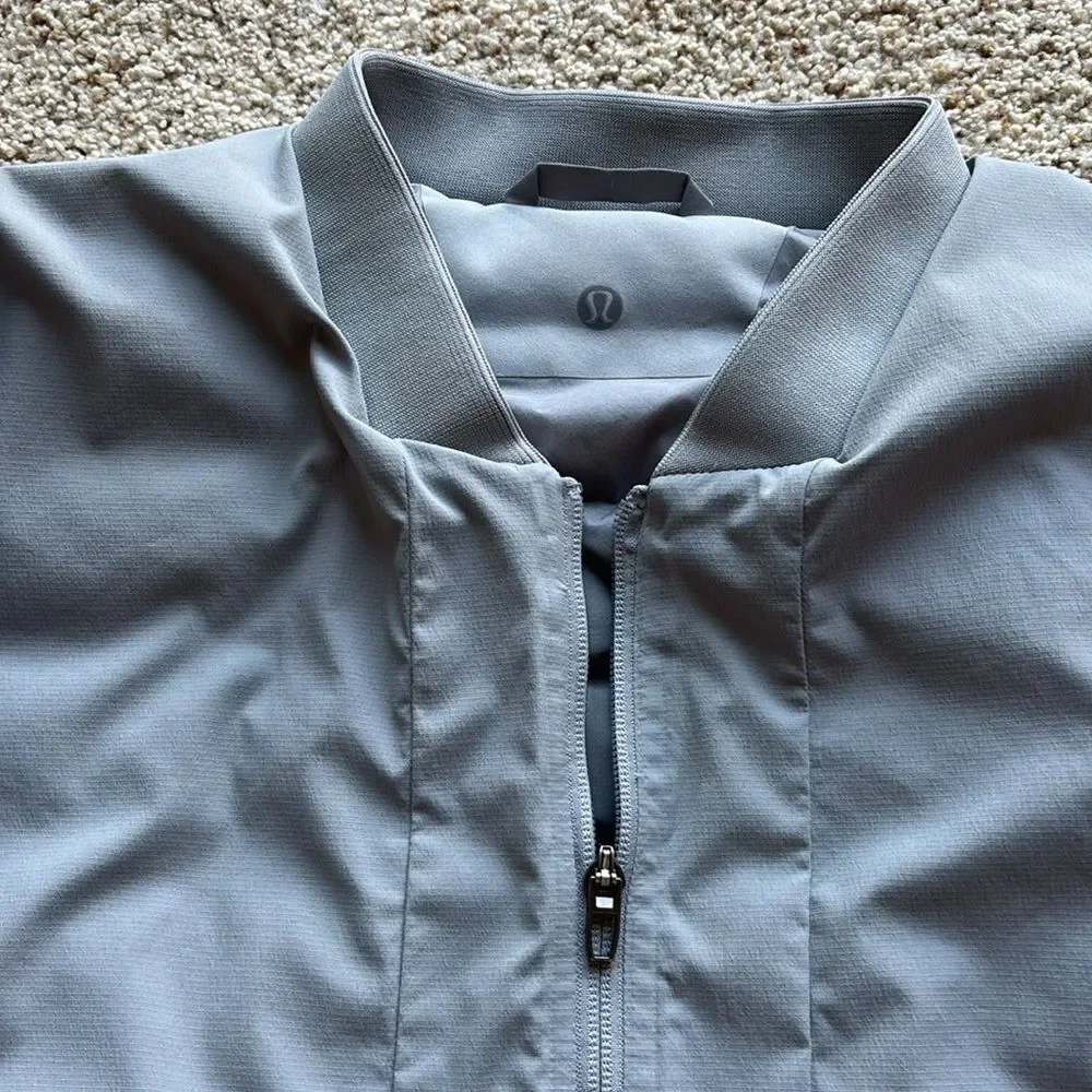 Lululemon Men’s Goose Down Insulated Primaloft Intermission Bomber Jacket Gray